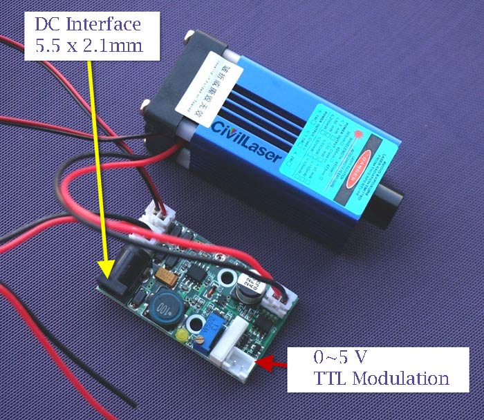 445nm TTL laser module